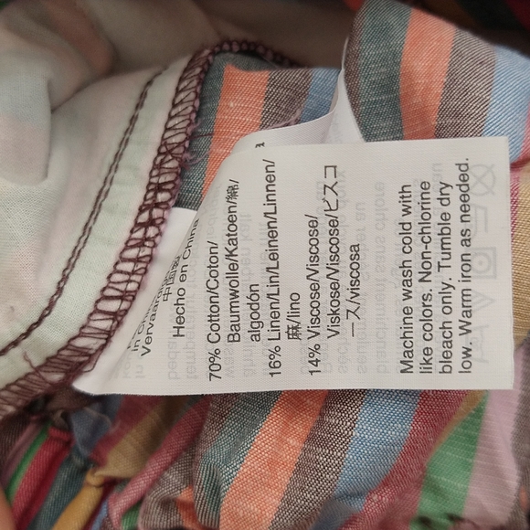 Madewell Paperbag Shorts in Rainbow Stripe - Picture 15 of 15